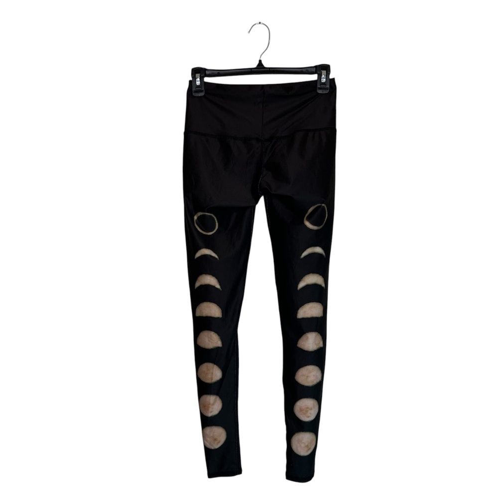 Teeki Leggings Black Moon Dance Small Pilates Yoga Sustainable Athleisure Gym